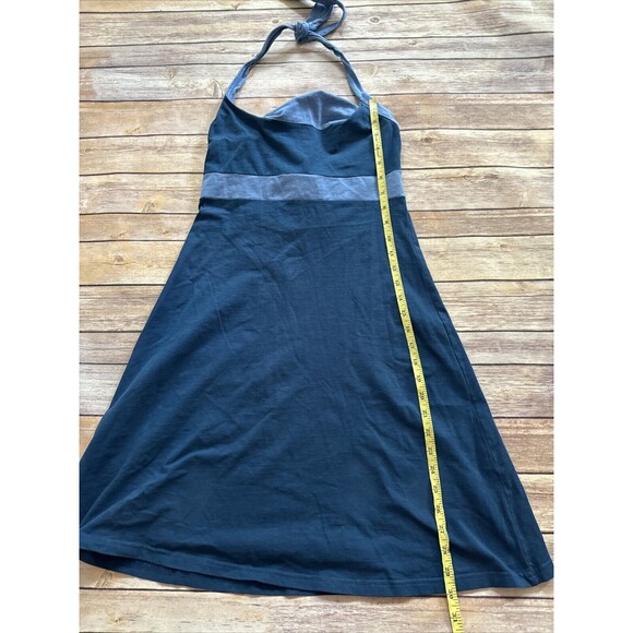 Patagonia halter dress tie Halter Blue stripe Organic Cotton Sundress Small - Picture 4 of 6